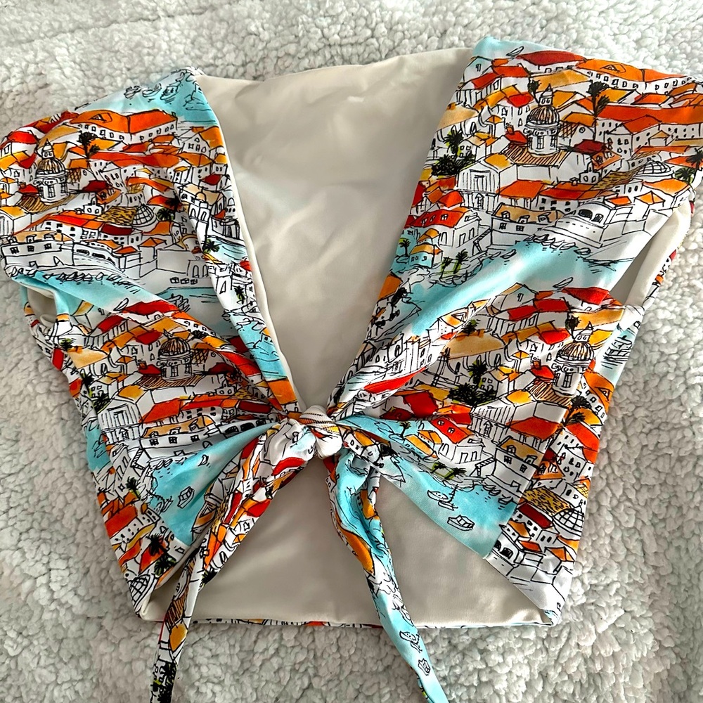 Anthropologie Estivo Knotted Scene Bikini top